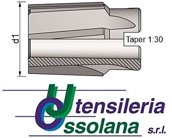 850 UTENSILERIA OSSOLANA Alesatori cilindrici a manicotto rivestito micrograna K10, taglienti elica inclinati sinistra 5°