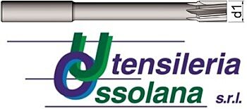 900 UTENSILERIA OSSOLANA Alesatori a macchina H7, con codolo cilindrico h8, micrograna K10 ultra fine, taglienti elica inclinati sinistra 5°
