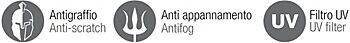 7590081005 AIRTEC Occhiali per protezzione sul lavoro PEGASO F1 EXTREME con lenti PC UV400, antiappannamento e antigraffio, resitenti agli impatti ad alta velocità e bassa enrgia: F (EN 166)