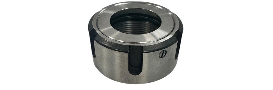 PRT TOOLS EPR32130G Spannmutter Ø50  für Zange ER32 mit Kugeln und vorgewuchteter Exzenterabsaugung DIN 6499, Gewinde M40x1,5