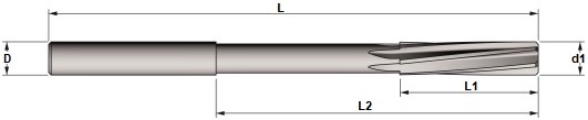 720 UTENSILERIA OSSOLANA Alesatori in metallo duro tipo DIN 212 UNI 6853, elica sinistra 6° forma B a macchina con diametro centesimale a scelta