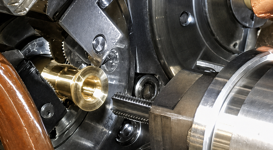 Bearbeitung von bleifreiem Messing CW510 auf einer Mehrspindeldrehmaschine: Probleme und Prozessoptimierung